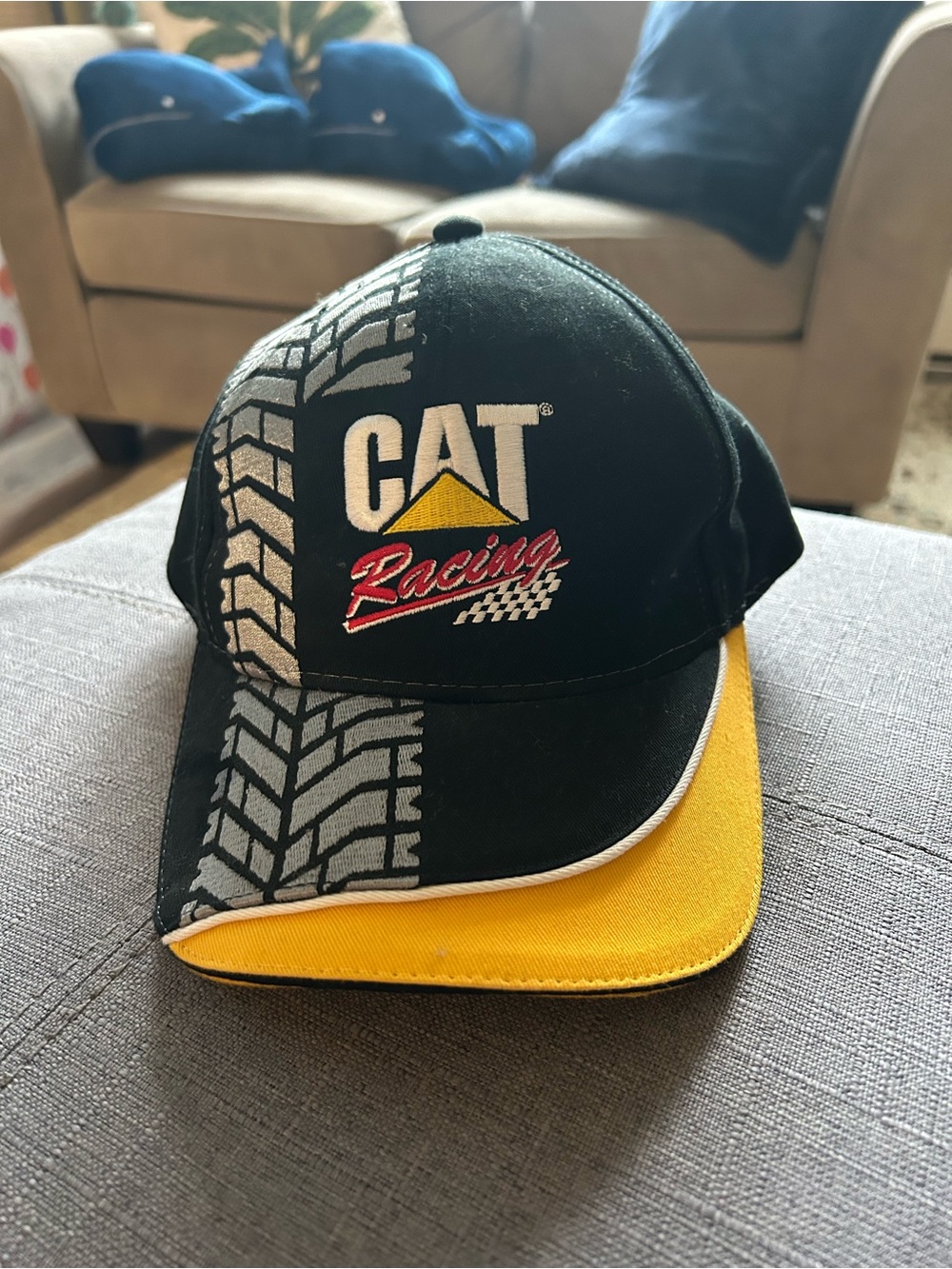 Racing Black and Yellow Baseball Cap